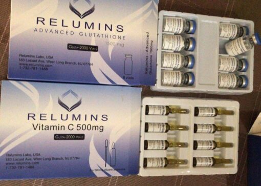 Relumins Advanced Glutathione 1500mg + Relumins Vitamin C 500mg | 8 Sets